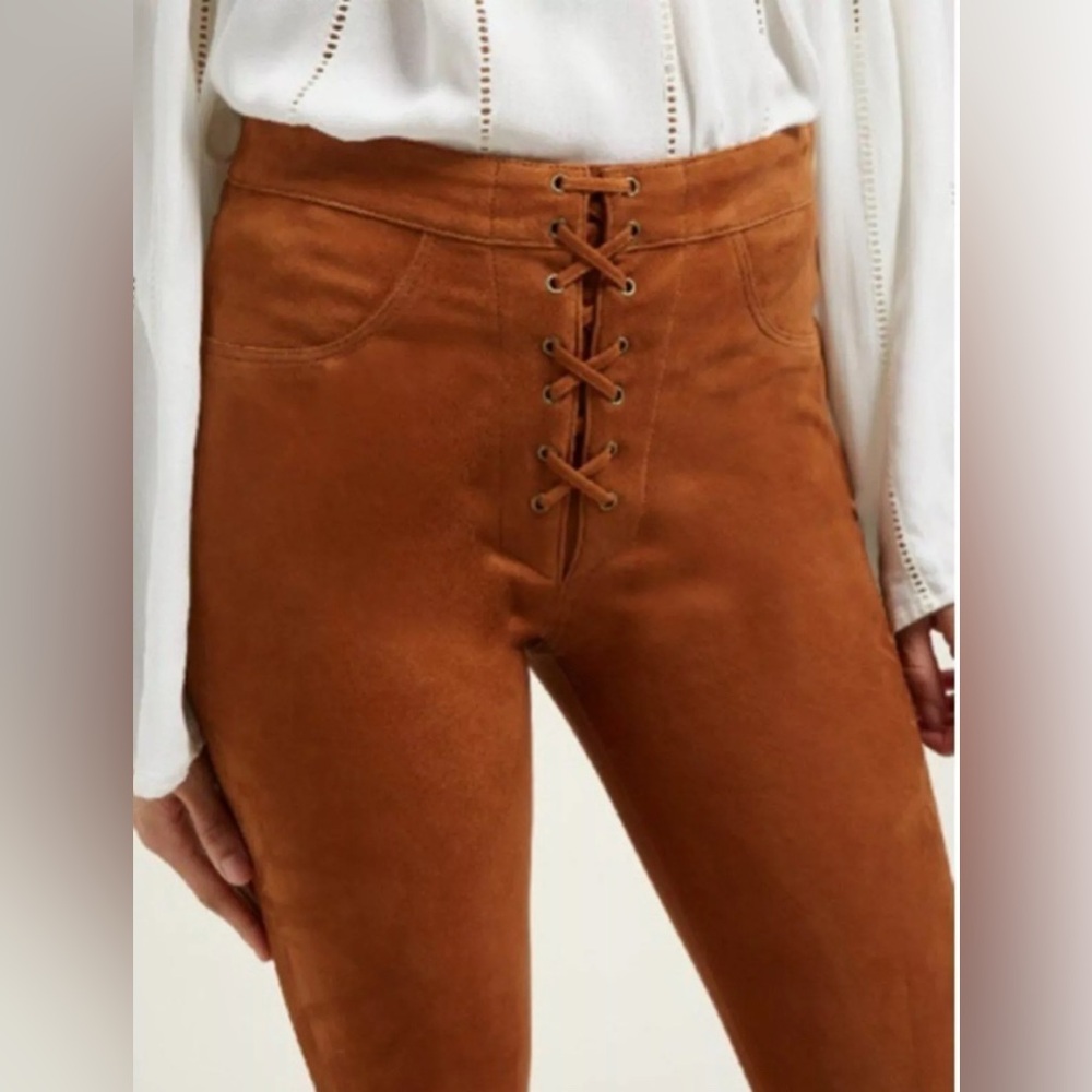 Frame Terracotta Lamb Suede Bootcut Pants
Size 26 - Picture 3 of 11